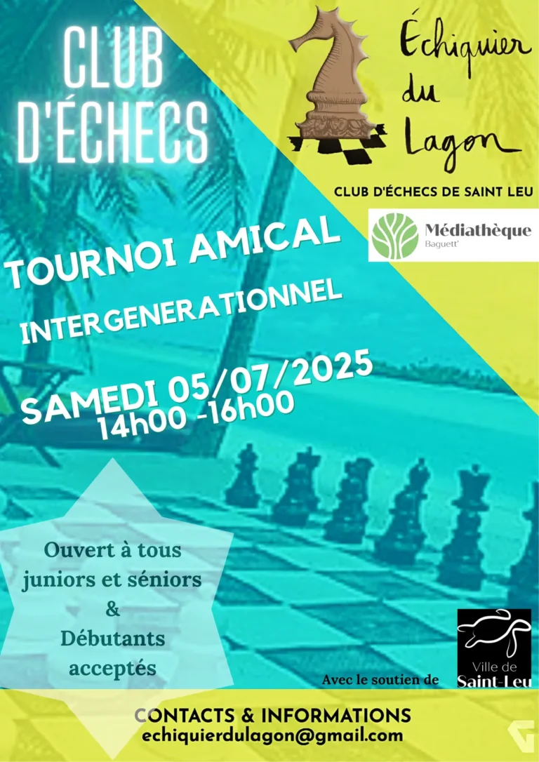Affiche du tournoi intergénérationnel 2025