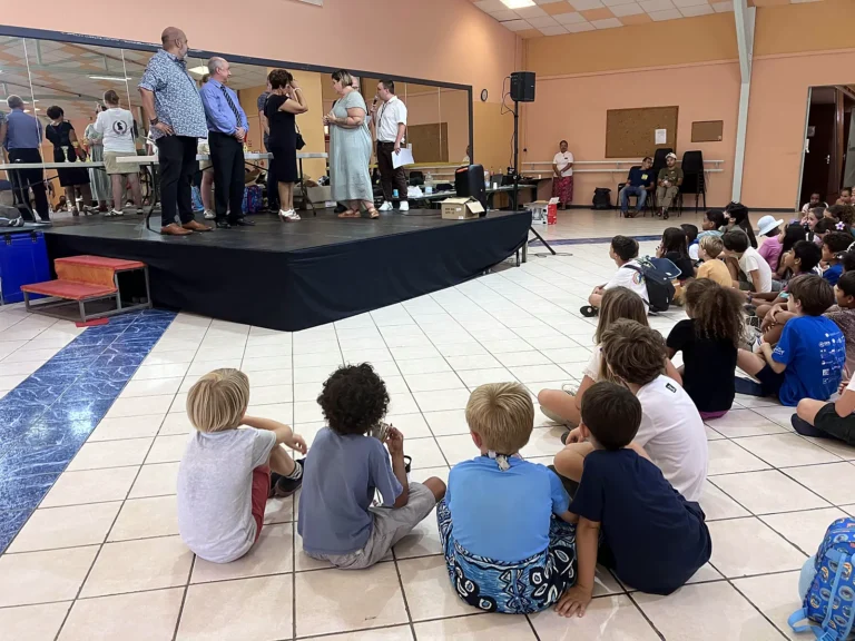 Élèves au championnat académique des écoliers