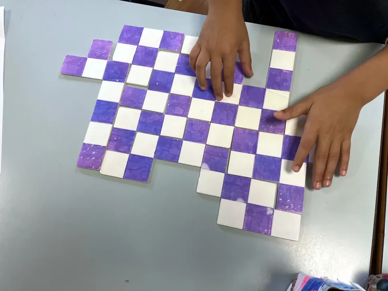 Puzzle-échiquier réalisé en classe